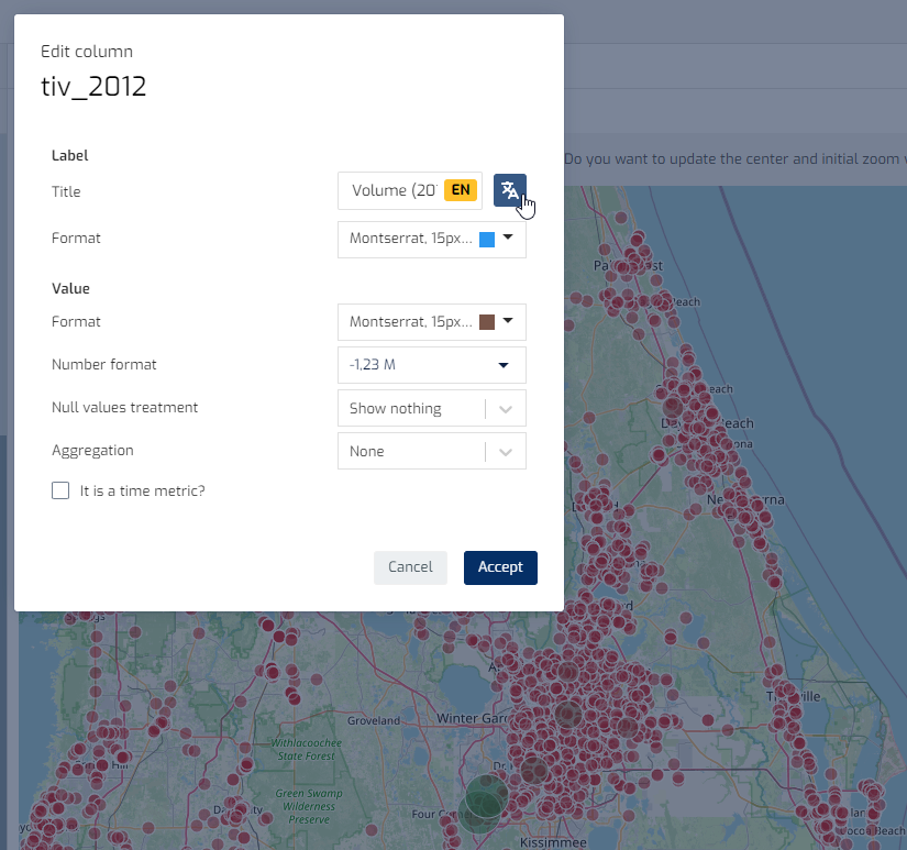 Biuwer - Configuración de campos en las capas de tarjetas de Mapas