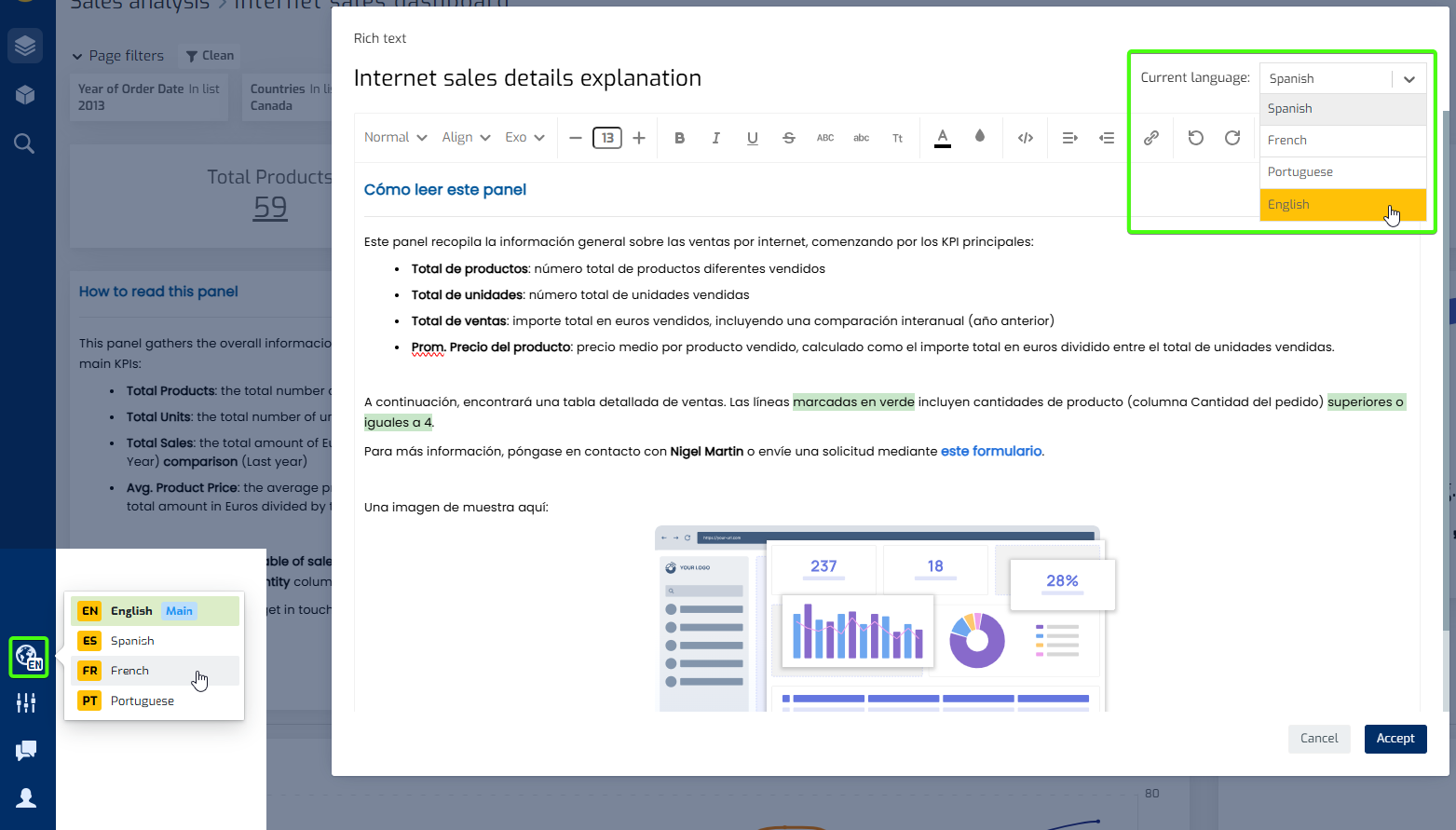 Biuwer - Improvements to the multilingual system