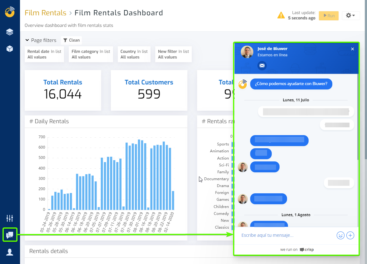 Biuwer - Nuevo sistema de chat y soporte a clientes