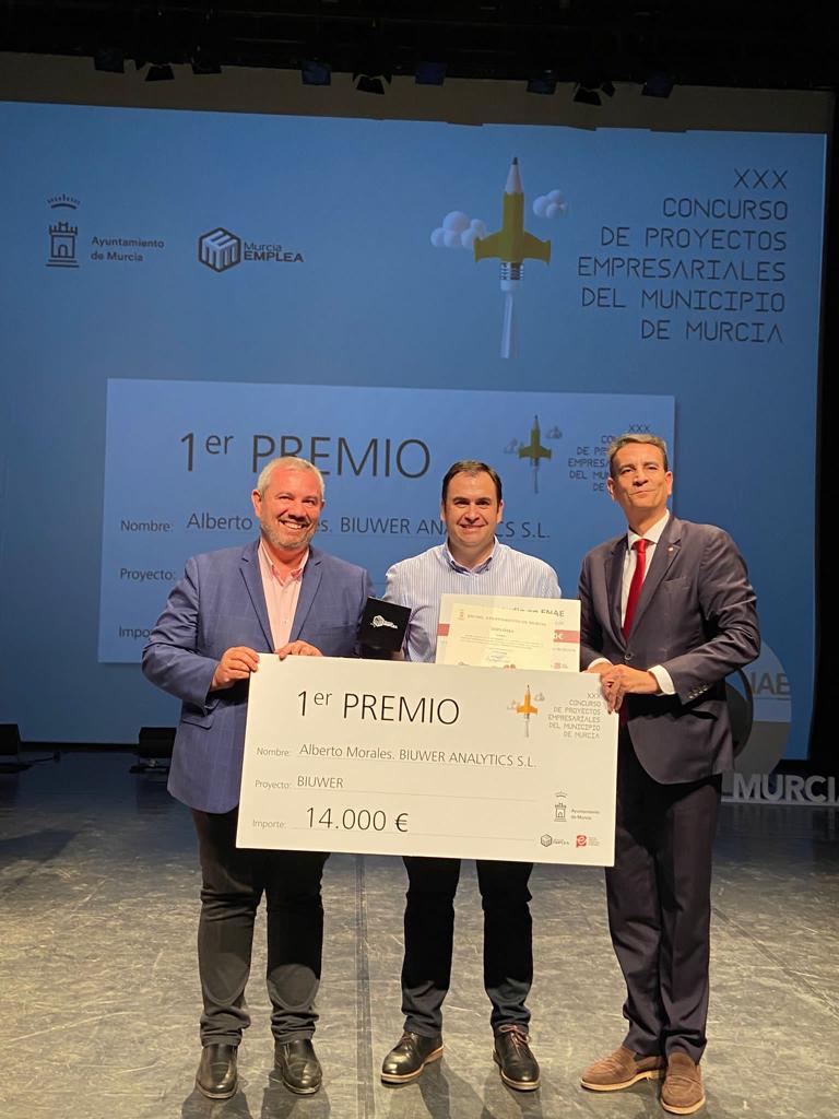 Biuwer wins the XXX contest of business projects City of Murcia (Spain)